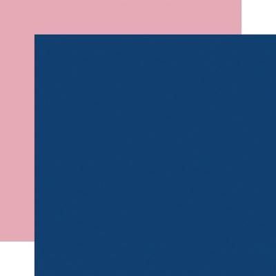Echo Park Play All Day Girl Cardstock - Navy/Light Pink